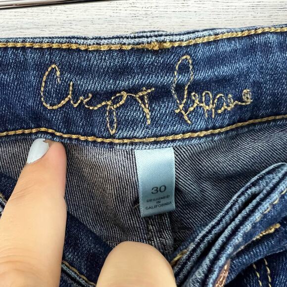 Chip & Pepper Syd Skinny Ankle Embroidered Jeans Size 30 - Picture 7 of 9